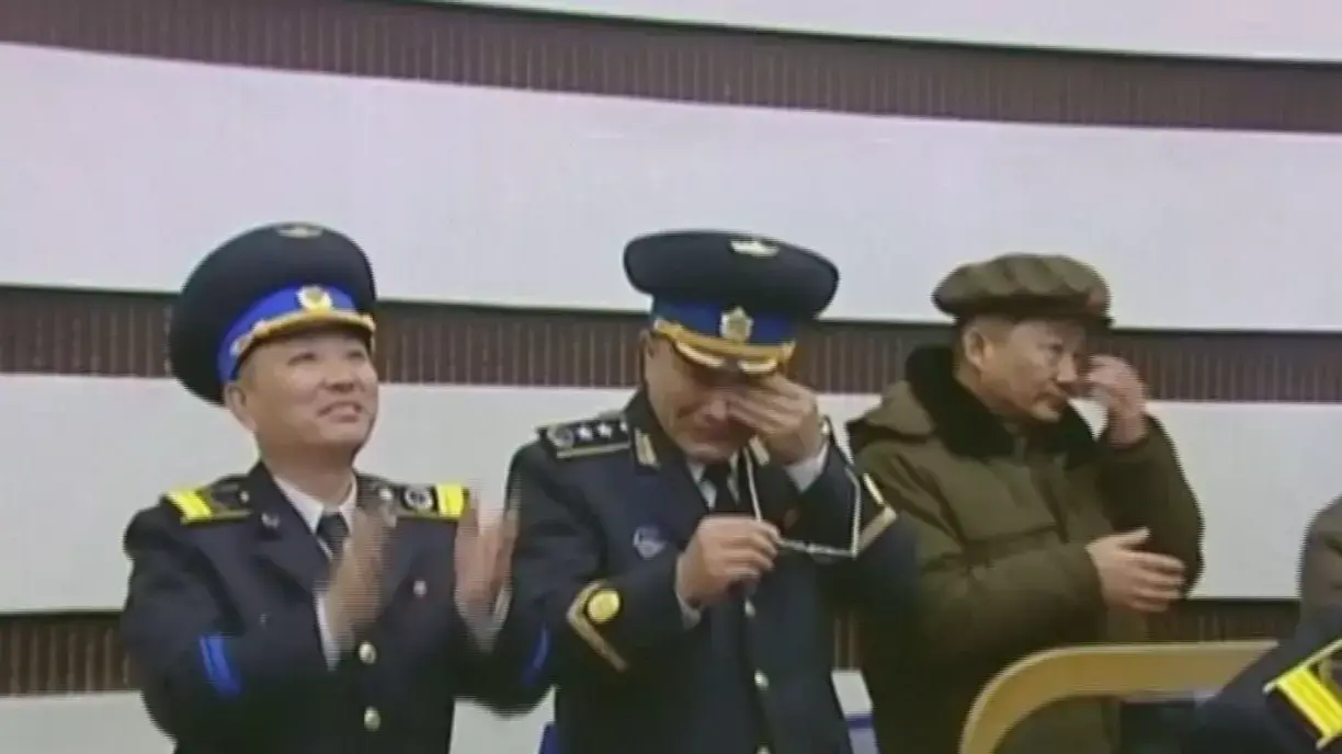 שיגור טיל קוריאני השבוע מתוך שידורי הטלוויזיה הממלכתית של צפון קוריאה שיגור טיל קוריאני השבוע מתוך שידורי הטלוויזיה הממלכתית של צפון קוריאה