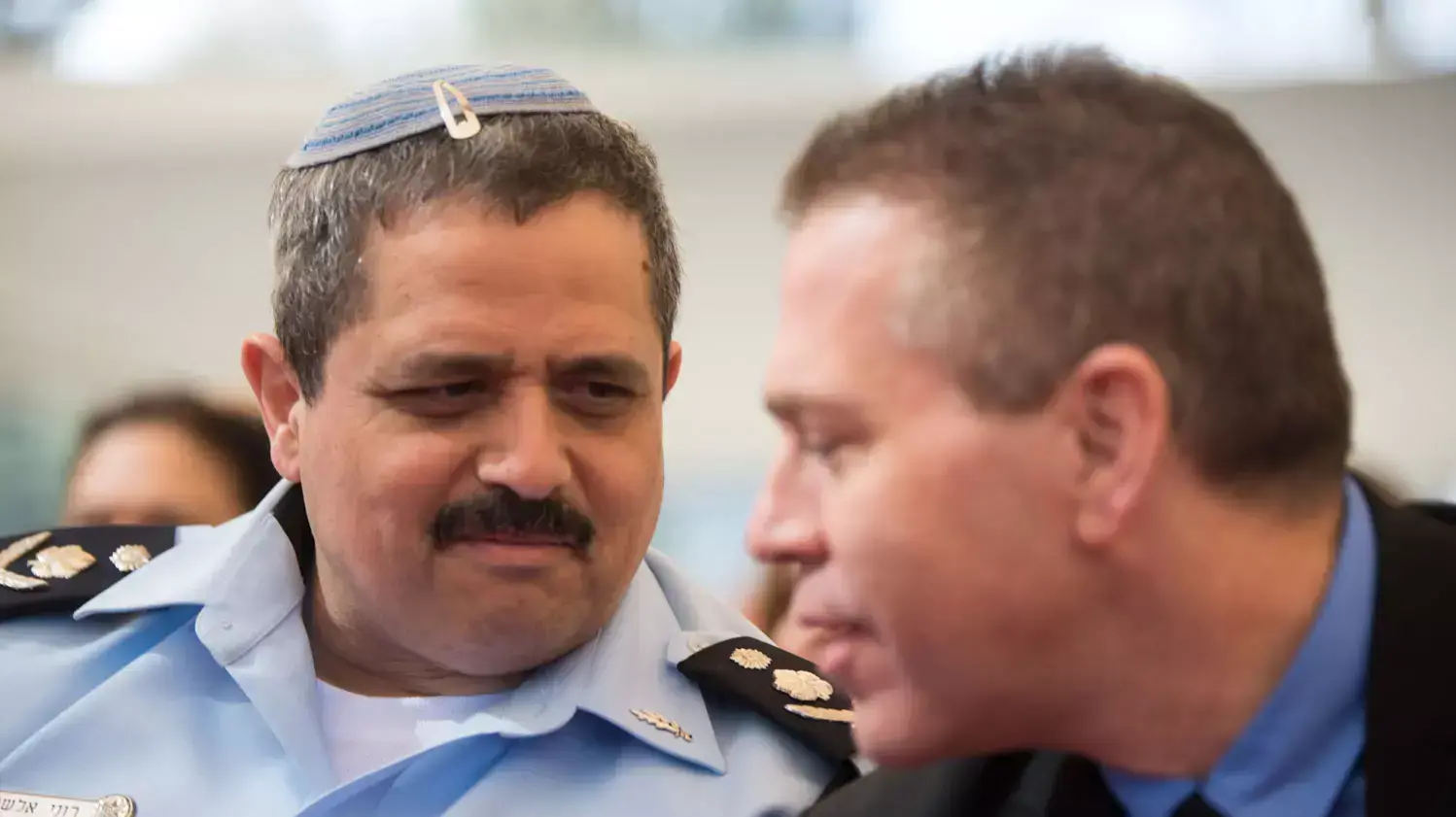 השר לביטחון פנים גלעד ארדן ומפכ"ל המשטרה רוני אלשייך בטקס חילופי מפקד מג"ב השר לביטחון פנים גלעד ארדן ומפכ"ל המשטרה רוני אלשייך בטקס חילופי מפקד מג"ב
