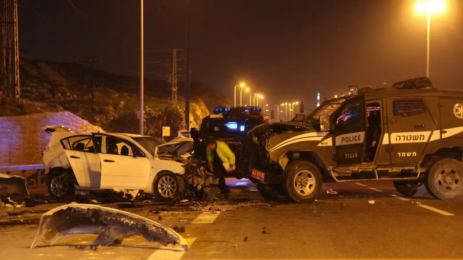פיגוע דריסה בצומת מעלה אדומים. 13 בפברואר 2016 פיגוע דריסה בצומת מעלה אדומים. 13 בפברואר 2016
