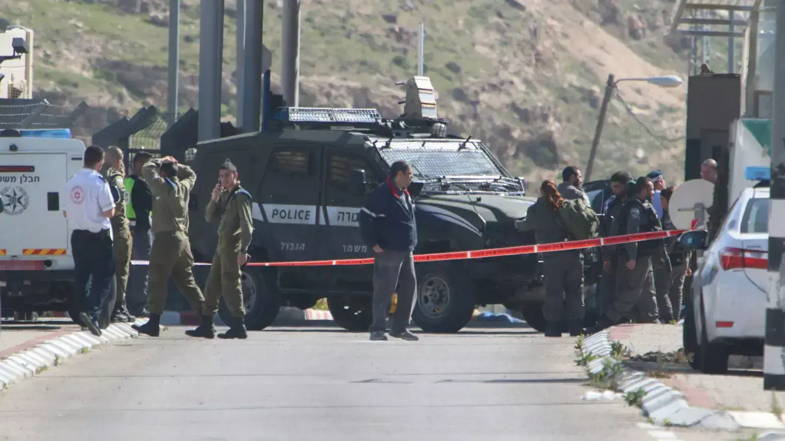 זירת הפיגוע במזמוריה היום זירת הפיגוע במזמוריה היום