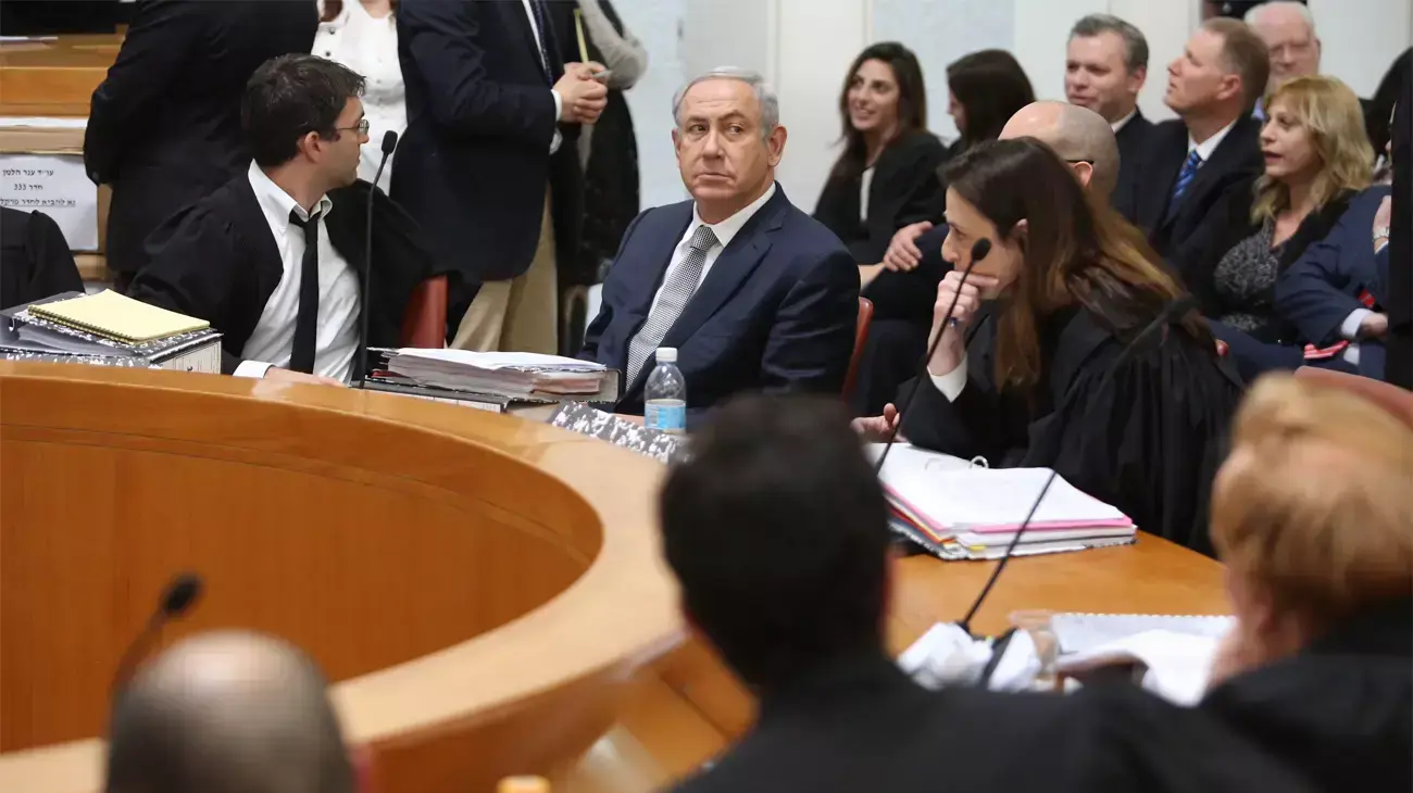 בנימין נתניהו בדיון על מתווה הגז, בית המשפט העליון, 14 בפברואר 2016 בנימין נתניהו בדיון על מתווה הגז, בית המשפט העליון, 14 בפברואר 2016