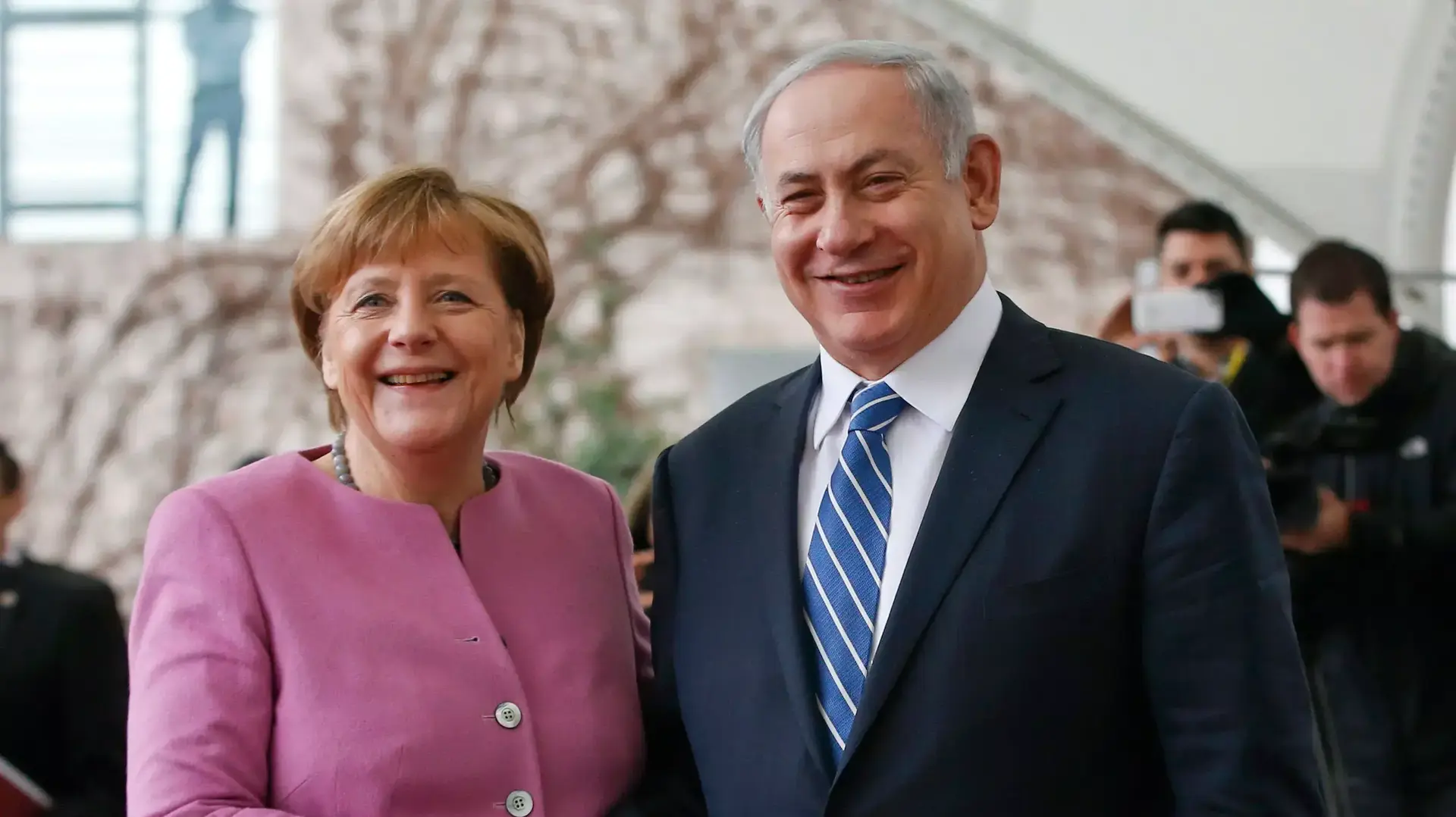 ראש הממשלה בנימין נתניהו וקנצלרית גרמניה אנגלה מרקל, ברלין, גרמניה. 16 בפברואר 2016 ראש הממשלה בנימין נתניהו וקנצלרית גרמניה אנגלה מרקל, ברלין, גרמניה. 16 בפברואר 2016