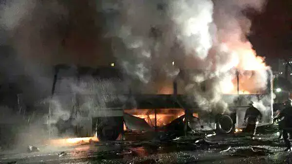 פיצוץ בבסיס צבאי באנקרה, תורכיה. פברואר 2016 פיצוץ בבסיס צבאי באנקרה, תורכיה. פברואר 2016