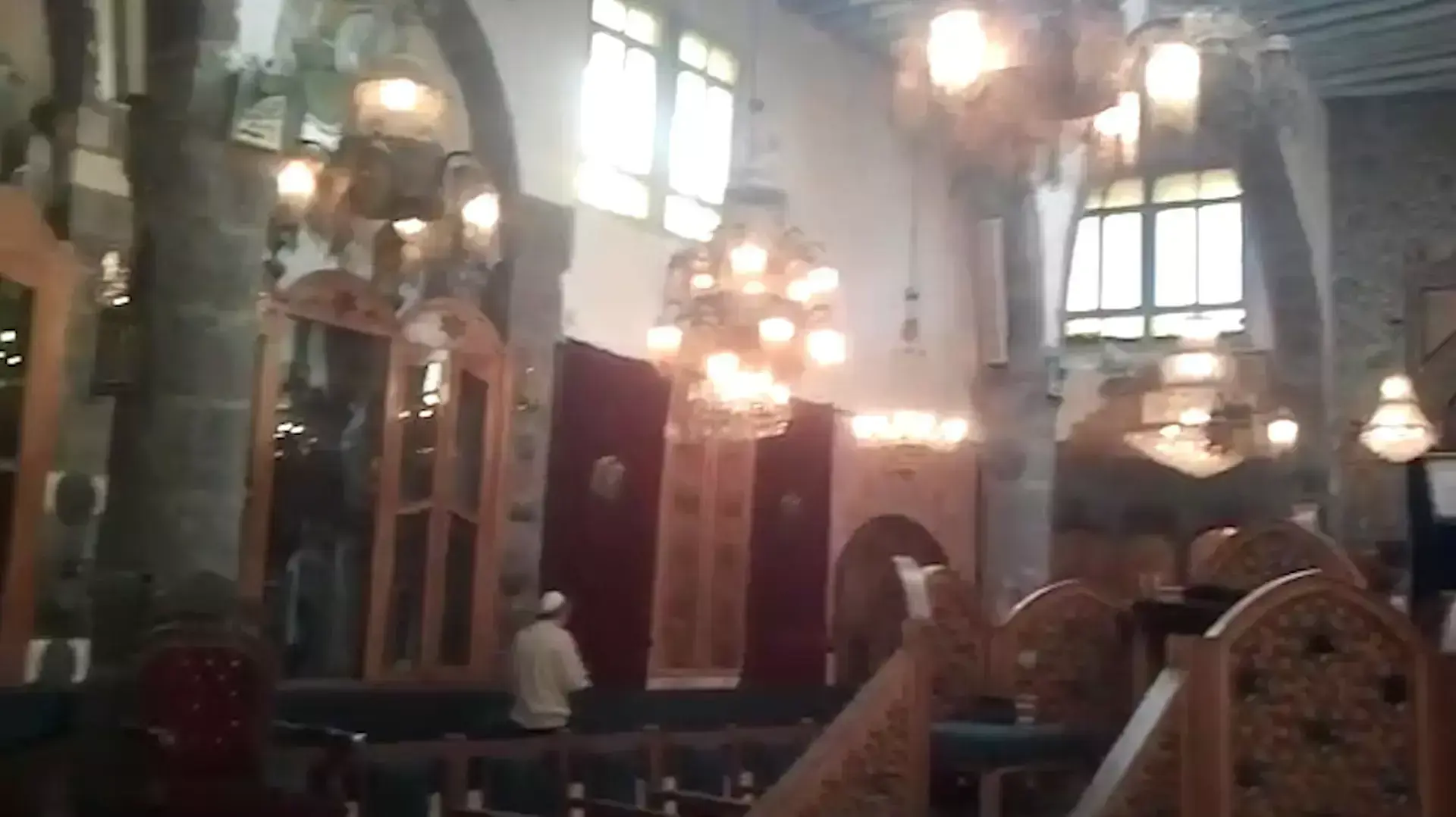 בית הכנסת העתיק ברובע היהודי בדמשק שנותר עומד על תילו בית הכנסת העתיק ברובע היהודי בדמשק שנותר עומד על תילו