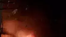 רכב צבאי עלה באש במחנה פליטים קלנדיה רכב צבאי עלה באש במחנה פליטים קלנדיה