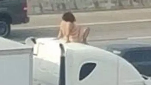אישה עירומה רוקדת על משאית ביוסטון אישה עירומה רוקדת על משאית ביוסטון
