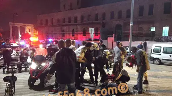 זירת פיגוע דקירה ביפו, 8 במרץ 2016 זירת פיגוע דקירה ביפו, 8 במרץ 2016