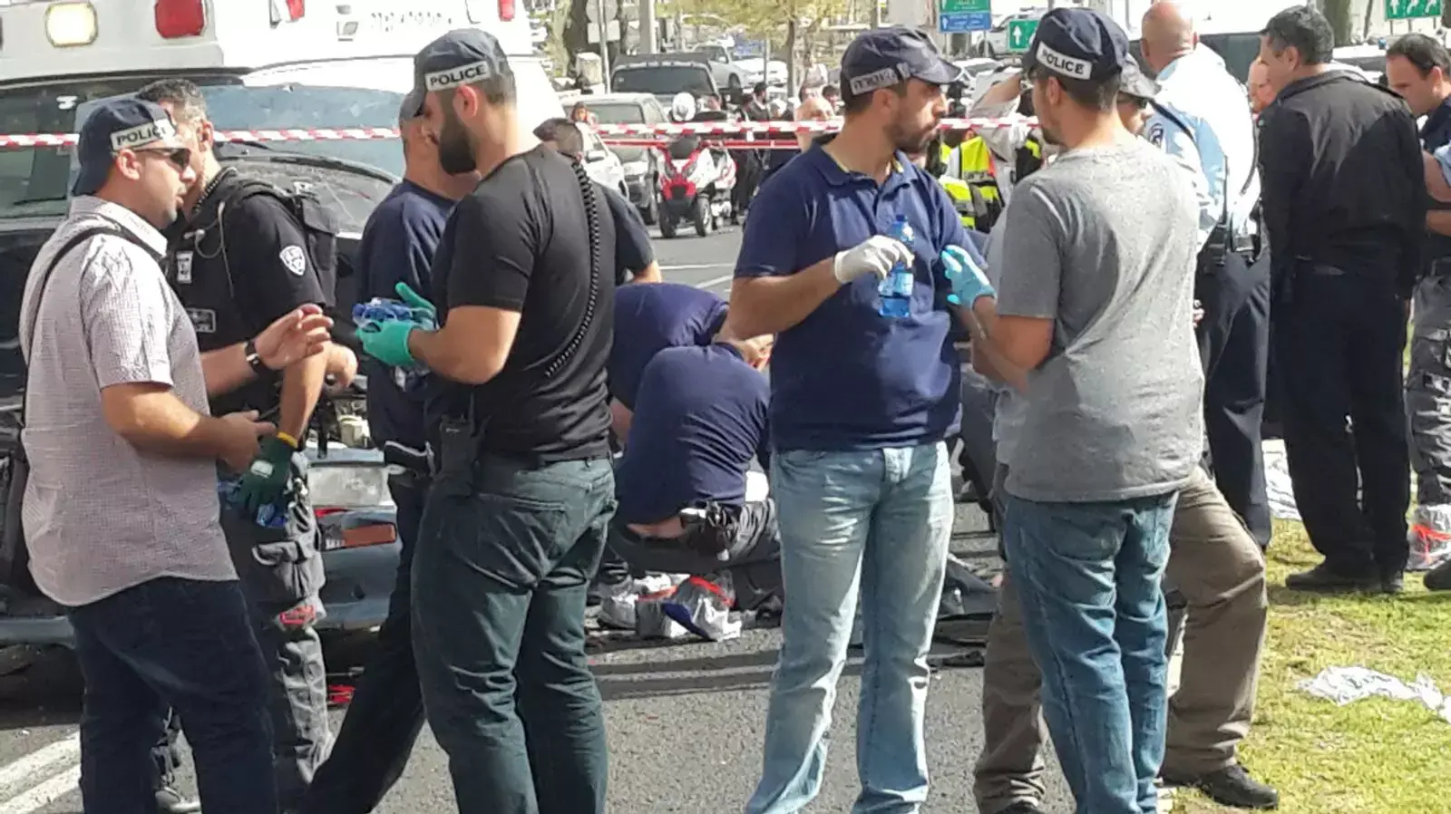 זירת פיגוע ירי רחוב הצנחנים ירושלים