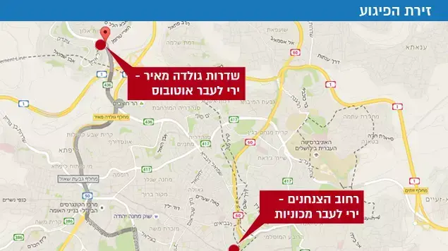 מפה ירי ירושלים מפה ירי ירושלים