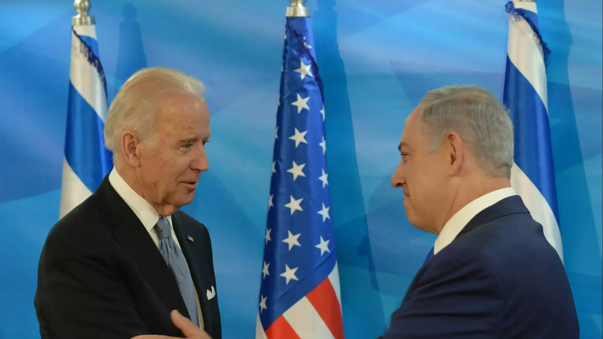 ראש הממשלה בנימין נתניהו וסגן נשיא ארצות הברית ג'ו ביידן, משרד רה"מ. 9 במרץ 2016