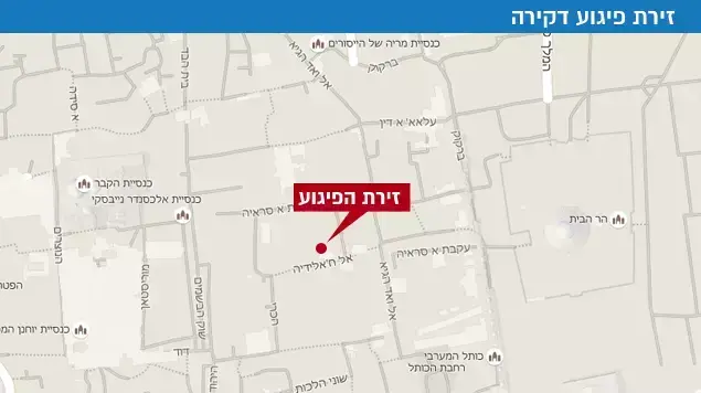 זירת פיגוע דקירה זירת פיגוע דקירה