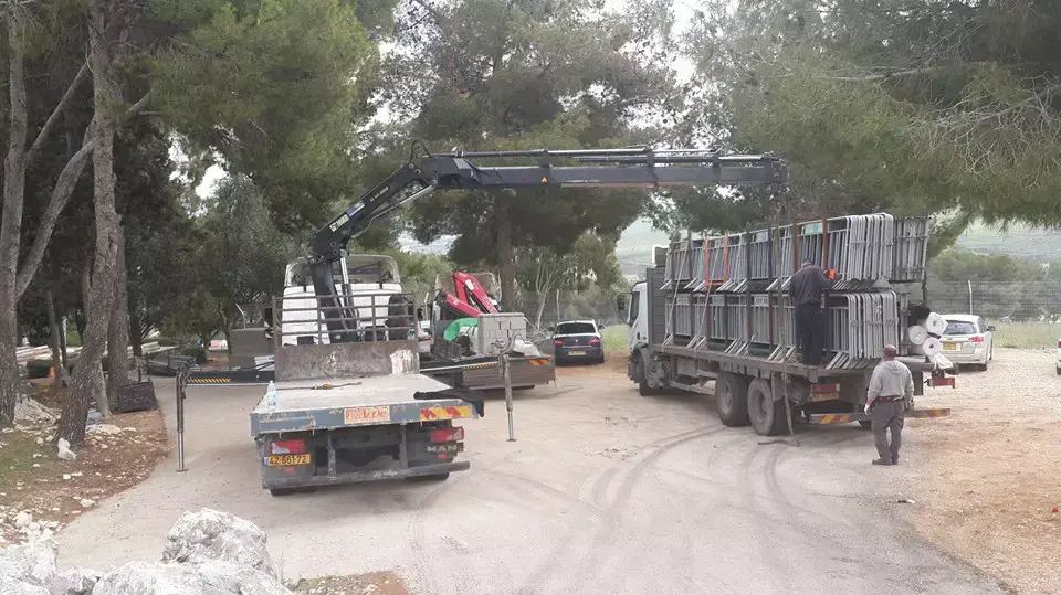 הכנות להלווייתו של מאיר דגן בבית העלמין הצבאי בראש פינה הכנות להלווייתו של מאיר דגן בבית העלמין הצבאי בראש פינה