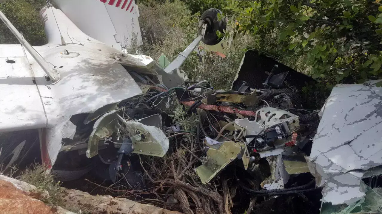 מטוסו של מוניר עמאר התרסק באזור נחל צלמון מטוסו של מוניר עמאר התרסק באזור נחל צלמון