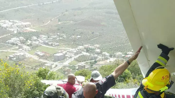 מטוסו של מוניר עמאר התרסק באזור נחל צלמון מטוסו של מוניר עמאר התרסק באזור נחל צלמון