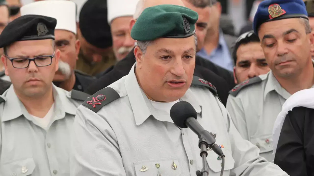 מתאם פעולות הממשלה בשטחים אלוף יואב מרדכי, הלוויית תא"ל מוניר עמאר, כפר ג?וליס. 27 במרץ 2016 מתאם פעולות הממשלה בשטחים אלוף יואב מרדכי, הלוויית תא"ל מוניר עמאר, כפר ג?וליס. 27 במרץ 2016