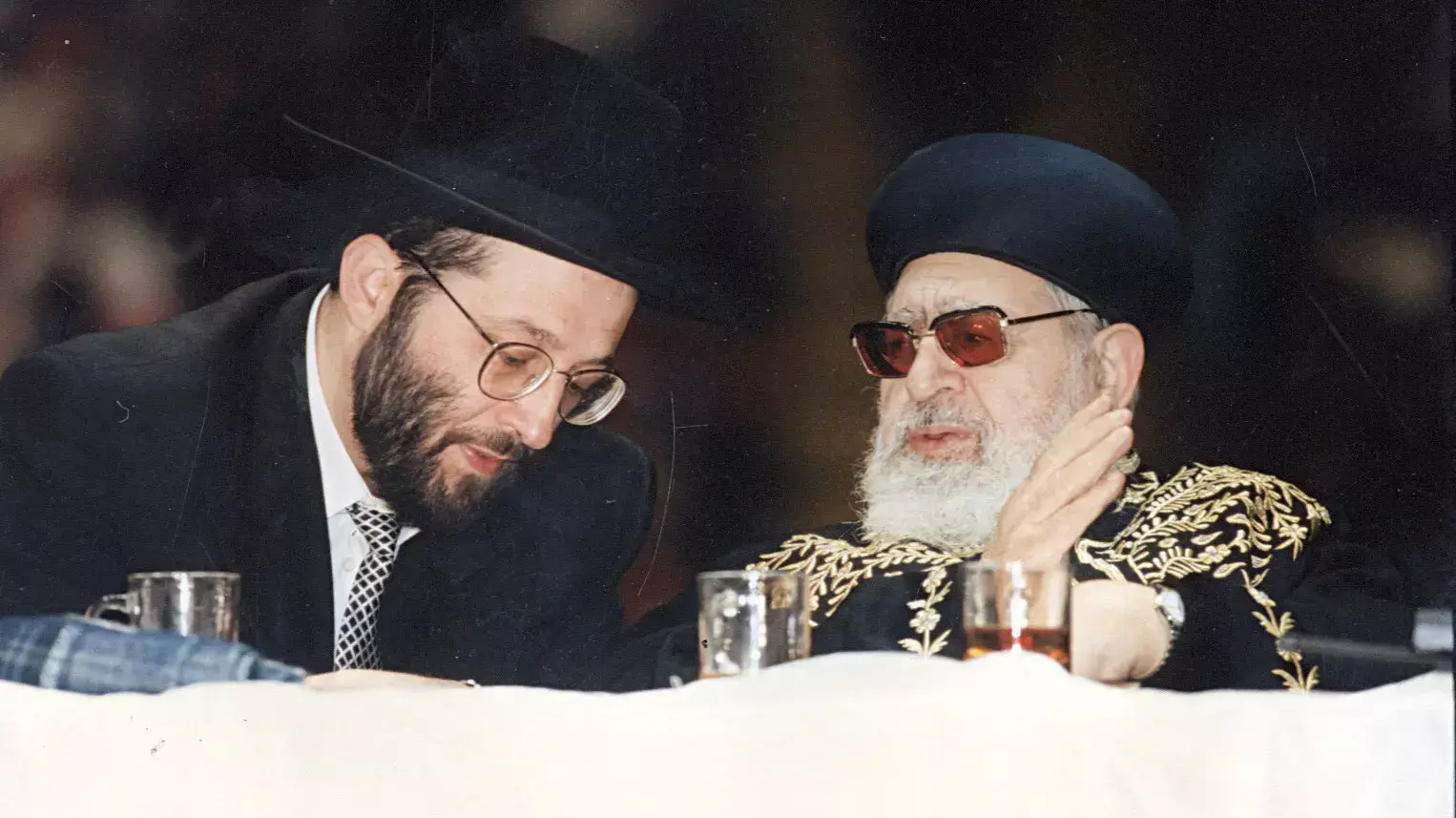 אריה דרעי ועובדיה יוסף 1997 אריה דרעי ועובדיה יוסף 1997