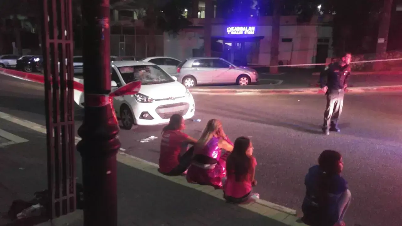 זירת התאונה בטבריה 8 אפריל 2016 זירת התאונה בטבריה 8 אפריל 2016