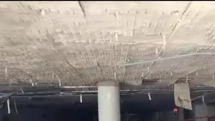 קריסה של תקרה בחניון הצבאי בבסיס מחנה מטכ"ל קריסה של תקרה בחניון הצבאי בבסיס מחנה מטכ"ל