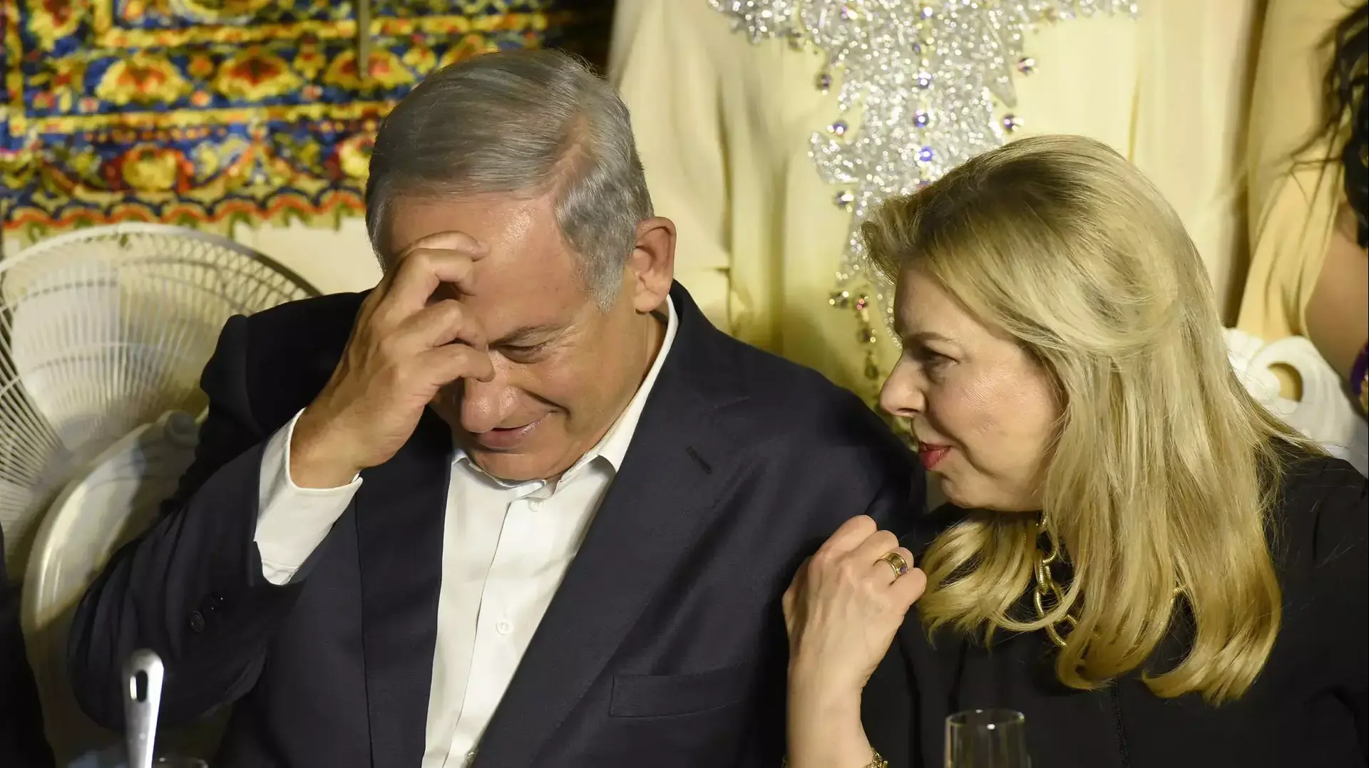 ראש הממשלה בנימין נתניהו ורעייתו שרה נתניהו במימונה, יבנה. אפריל 2016
