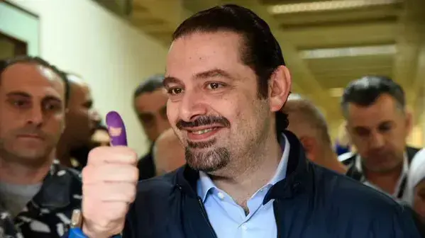 סעד חרירי, ראש מפלגת "אל-מוסתקבל", מצביע בבחירות המקומיות בלבנון, 8 במאי 2016 סעד חרירי, ראש מפלגת "אל-מוסתקבל", מצביע בבחירות המקומיות בלבנון, 8 במאי 2016