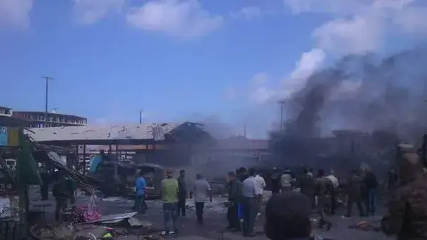 זירת פיגוע בעיר טרטוס, סוריה, 23 במאי 2016