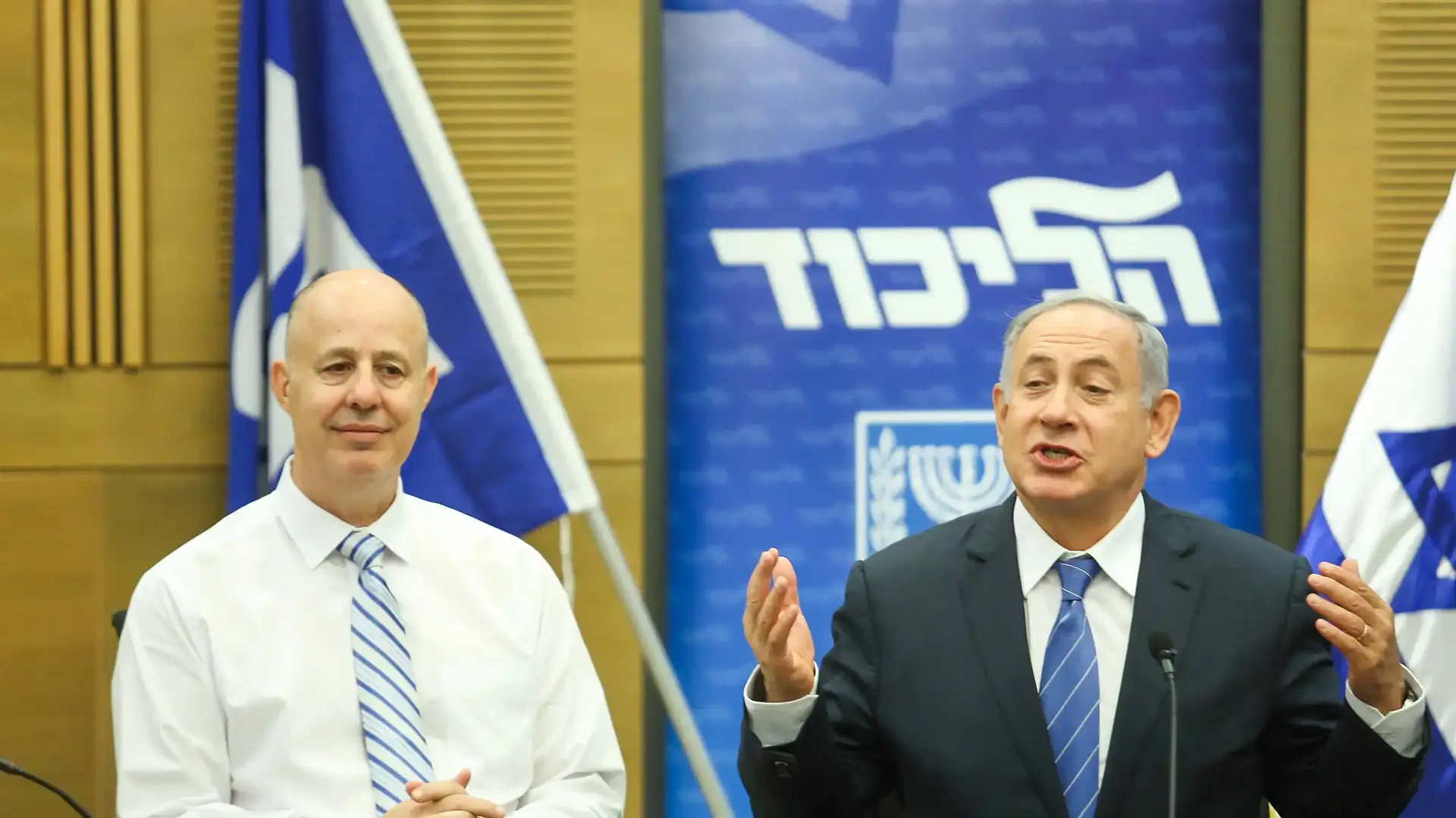 ראש הממשלה בנימין נתניהו וח"כ צחי הנגבי, פתיחת מושב הקיץ של הכנסת. 23 במאי 2016