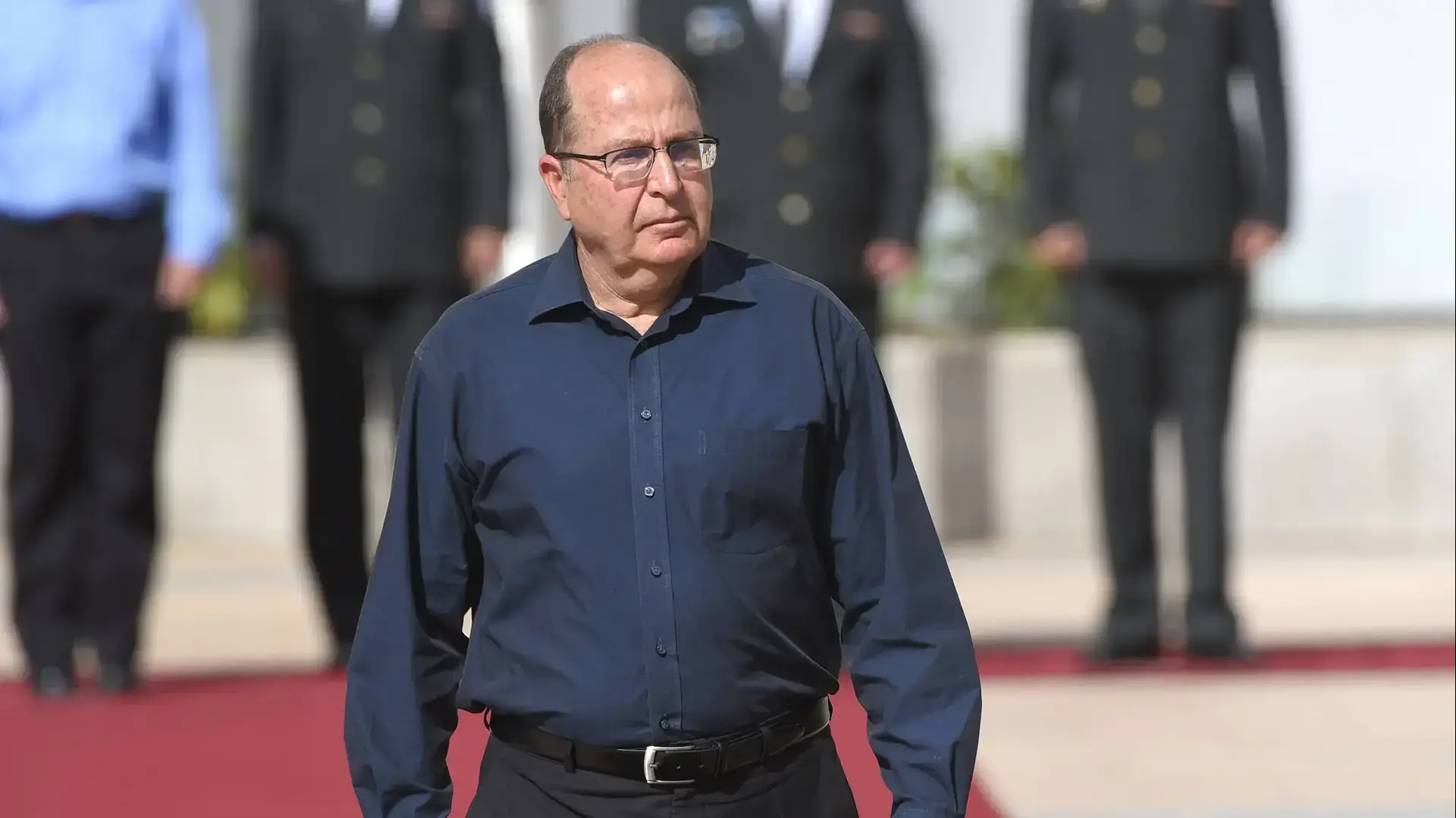 טקס פרידה משר הביטחון משה יעלון. בסיס הקריה, 22 במאי 2016