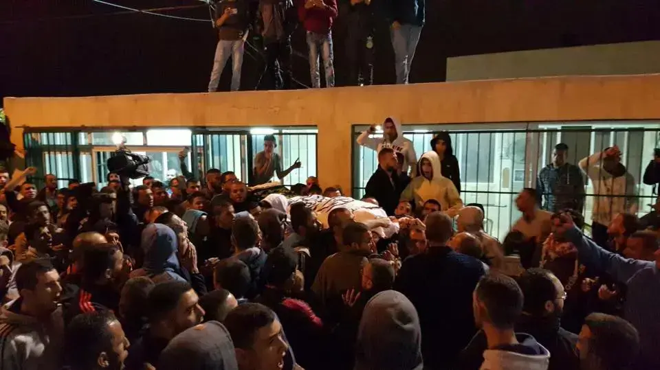 הלווית המחבל עלא אבו ג'מאל בן ה-32 בשכונת ג'בל מוכבר, במזרח ירושלים הלווית המחבל עלא אבו ג'מאל בן ה-32 בשכונת ג'בל מוכבר, במזרח ירושלים