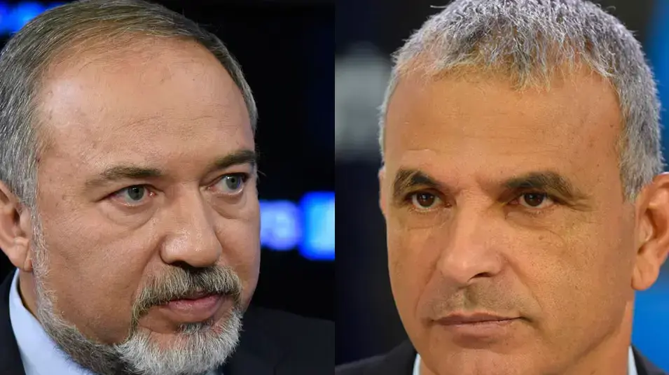 ליברמן כחלון מפוצלת ליברמן כחלון מפוצלת
