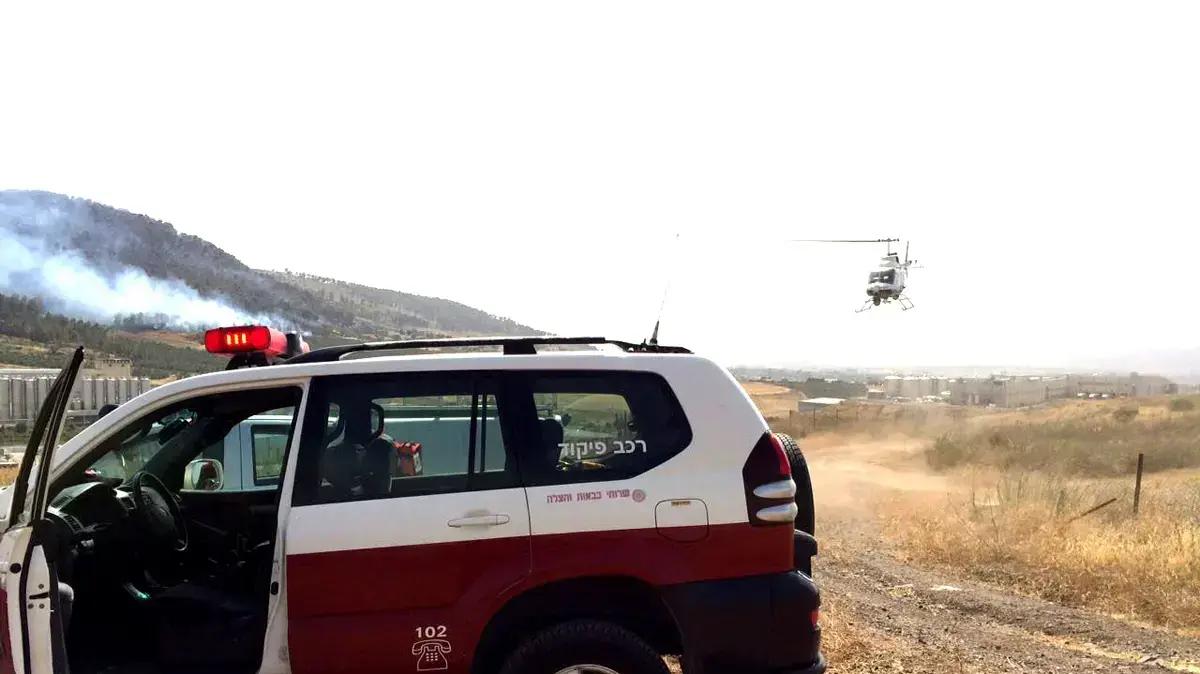 שריפה ביער גבעת המורה באזור הכפר נין, 4.6.2016 שריפה ביער גבעת המורה באזור הכפר נין, 4.6.2016