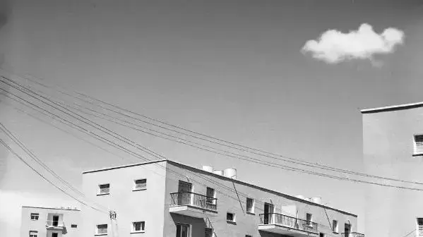 שכונת קריית יובל בעת בנייתה, ירושלים. 1951
