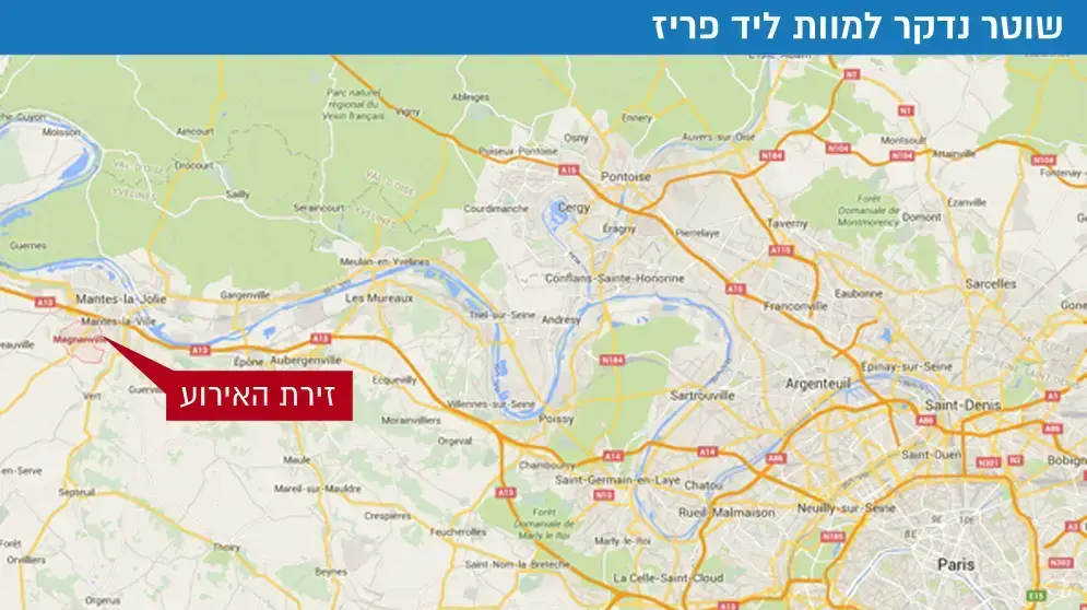 מפה פרבר על יד פריז מפה פרבר על יד פריז