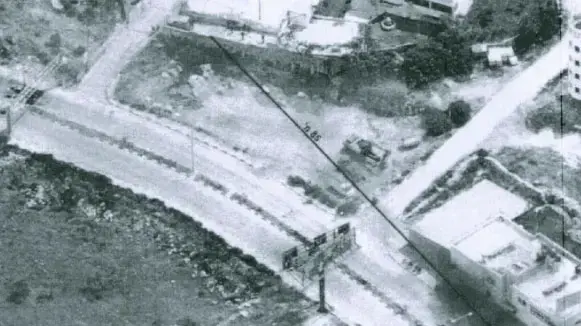 צילום אוויר של הזירה בה נורה בן דרי צילום אוויר של הזירה בה נורה בן דרי