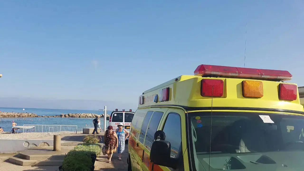 זירת טביעה בחוף בת גלים, חיפה זירת טביעה בחוף בת גלים, חיפה