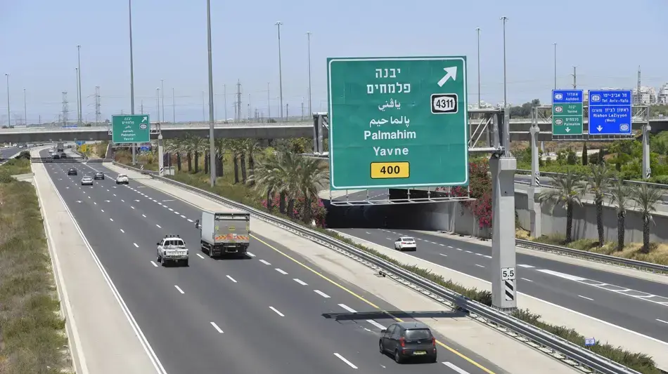 כביש 431 יבנה פלמחים, יוני 2016 כביש 431 יבנה פלמחים, יוני 2016
