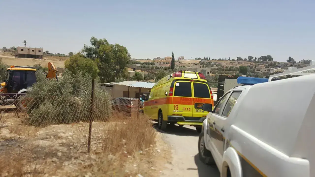 המקום בו נשכחו הילדים ברכב, מועצה האזורית אל קסום. 22 ביוני 2016 המקום בו נשכחו הילדים ברכב, מועצה האזורית אל קסום. 22 ביוני 2016