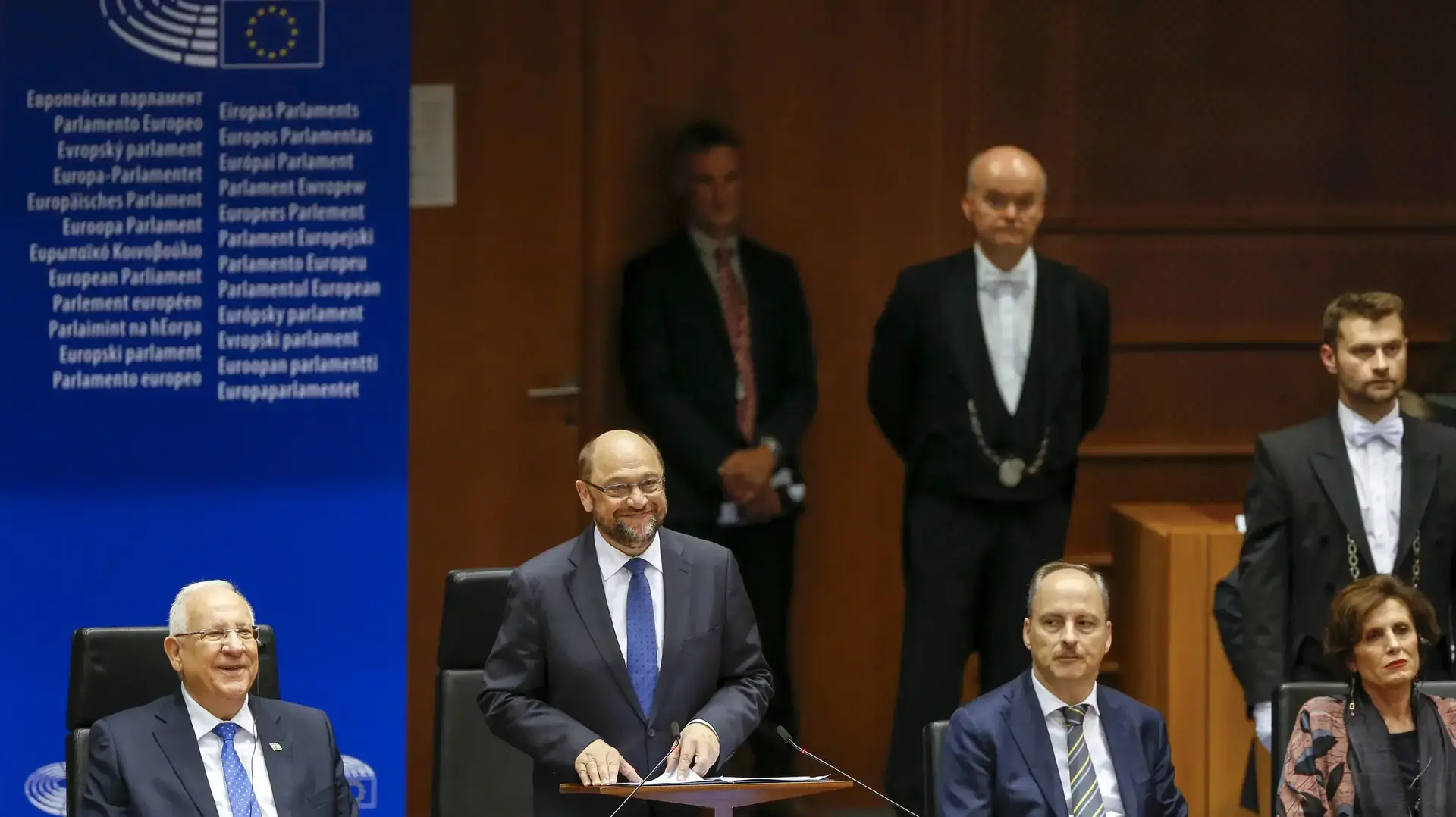 נשיא המדינה ראובן ריבלין במליאת הפרלמנט האיחוד האירופי, בריסל, בלגיה. יוני 2016 נשיא המדינה ראובן ריבלין במליאת הפרלמנט האיחוד האירופי, בריסל, בלגיה. יוני 2016
