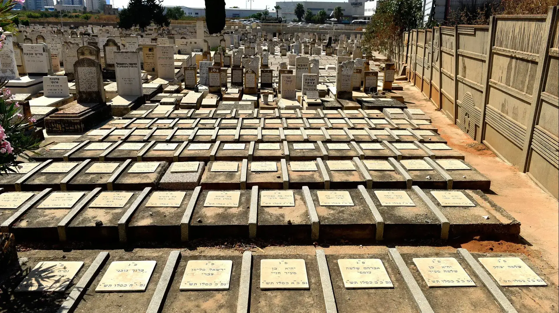 קברי "ילדי תימן", בית העלמין סגולה, פתח תקווה. יוני 2016