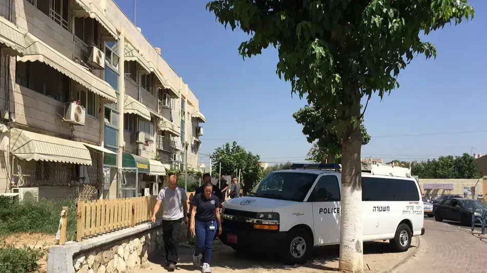 זירת הרצח בקריית מלאכי. 23 ביוני 2016 זירת הרצח בקריית מלאכי. 23 ביוני 2016