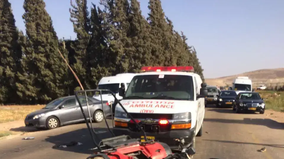 תאונת דרכים סמוך לשדמות מחולה, בקעת הירדן. יוני 2016 תאונת דרכים סמוך לשדמות מחולה, בקעת הירדן. יוני 2016