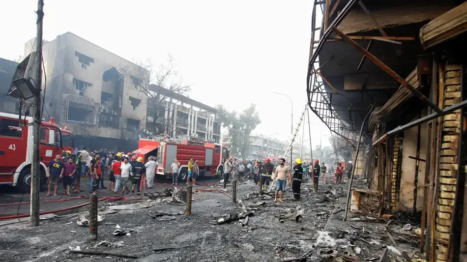 פיצוץ מכונית תופת ברובע אל-כראדה, בגדאד, 3 ביולי 2016 פיצוץ מכונית תופת ברובע אל-כראדה, בגדאד, 3 ביולי 2016