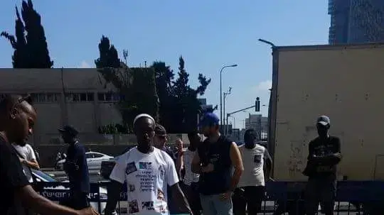 הפגנת יוצאי העדה האתיופית נגד אלימות משטרתית. תל אביב, 3 ביולי 2016 הפגנת יוצאי העדה האתיופית נגד אלימות משטרתית. תל אביב, 3 ביולי 2016