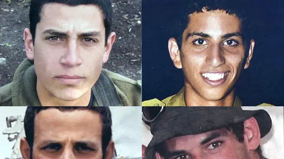 סמ"ר עוז צמח, סמ"ר הרן לב, סמל ינון ניסן, וסמ"ר דן ברוייר סמ"ר עוז צמח, סמ"ר הרן לב, סמל ינון ניסן, וסמ"ר דן ברוייר