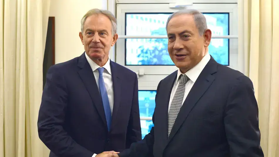 ראש הממשלה בנימין נתניהו וראש ממשלת בריטניה לשעבר טוני בלייר. ירושלים, 11 ביולי 2016 ראש הממשלה בנימין נתניהו וראש ממשלת בריטניה לשעבר טוני בלייר. ירושלים, 11 ביולי 2016