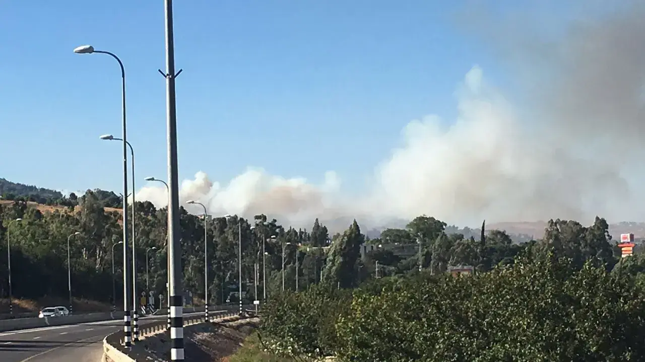 שריפת יער נפתלי, אזור קריית שמונה. 13 ביולי 2016 שריפת יער נפתלי, אזור קריית שמונה. 13 ביולי 2016