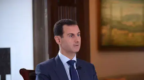 נשיא סוריה בשאר אסד בריאיון לרשת NBC, דמשק, 13 ביולי 2016 נשיא סוריה בשאר אסד בריאיון לרשת NBC, דמשק, 13 ביולי 2016