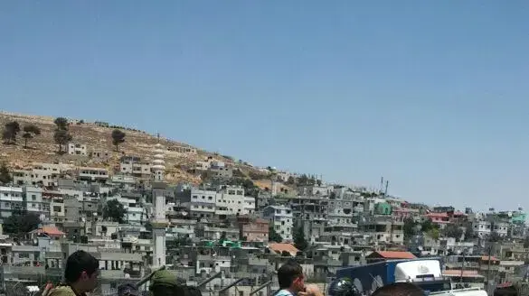 זירת פיגוע דקירה, סמוך לצומת אל-ערוב. 18 ביולי 2016