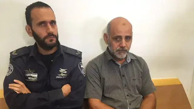 עבדלהאדי אבו עפאש תושב שגב שלום  חשוד שהשכיר מחסן לרוצחים מהפיגוע בשרונה  בהארכת מעצרו בשלום באר שבע