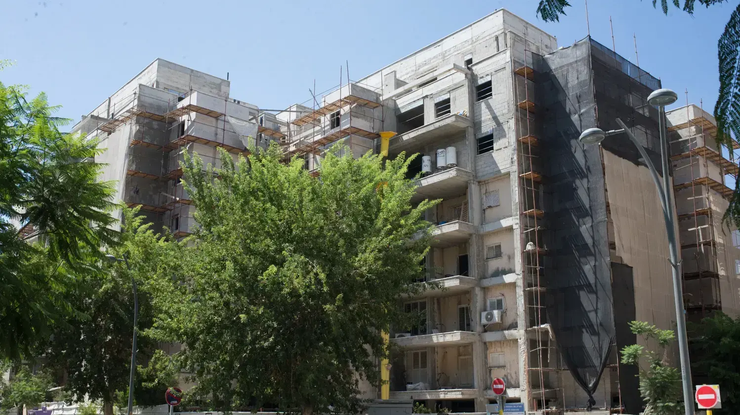 בניין בראשון לציון שנהרג בו פועל בניין בניין בראשון לציון שנהרג בו פועל בניין
