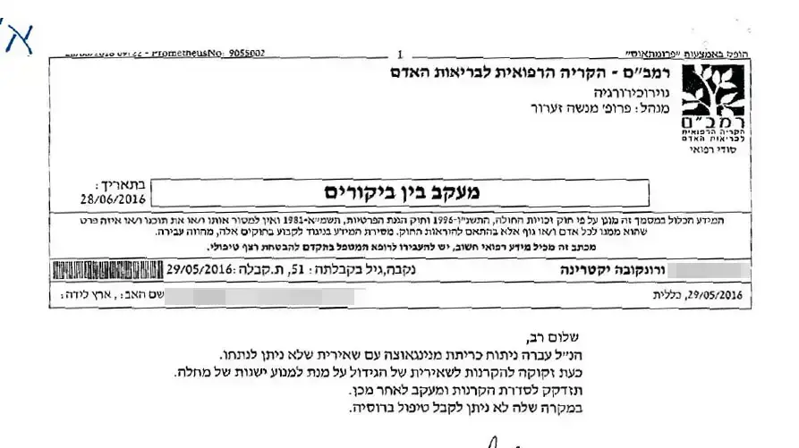 קטי חבר, אלמנת ישראלי שחלתה בסרטן ומשרד הפנים שינה את מעמדה, יולי 2016 קטי חבר, אלמנת ישראלי שחלתה בסרטן ומשרד הפנים שינה את מעמדה, יולי 2016